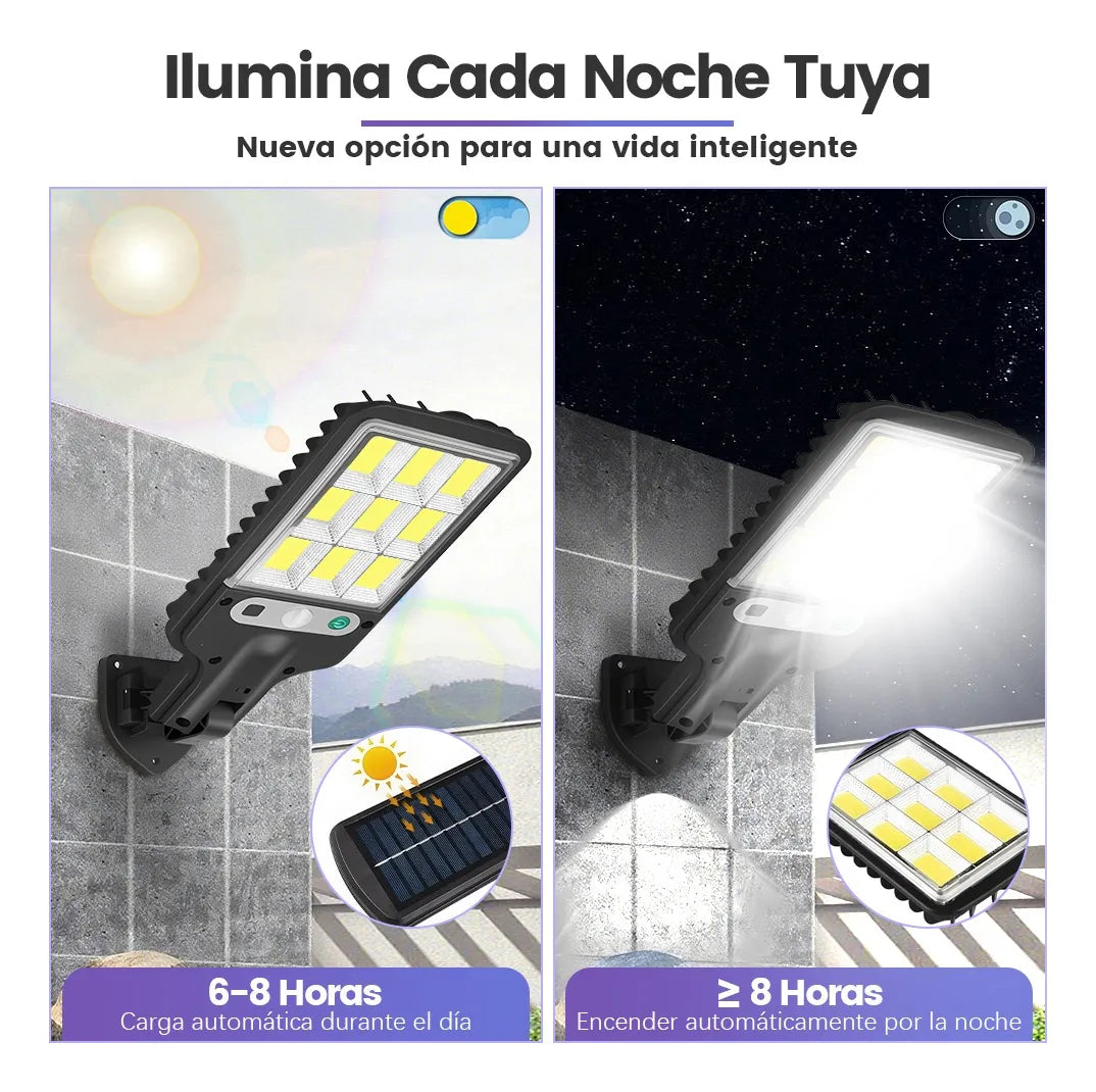 SET DE 5 LUCES SOLARES 🔆 LED SMART con Sensor de Movimiento💡