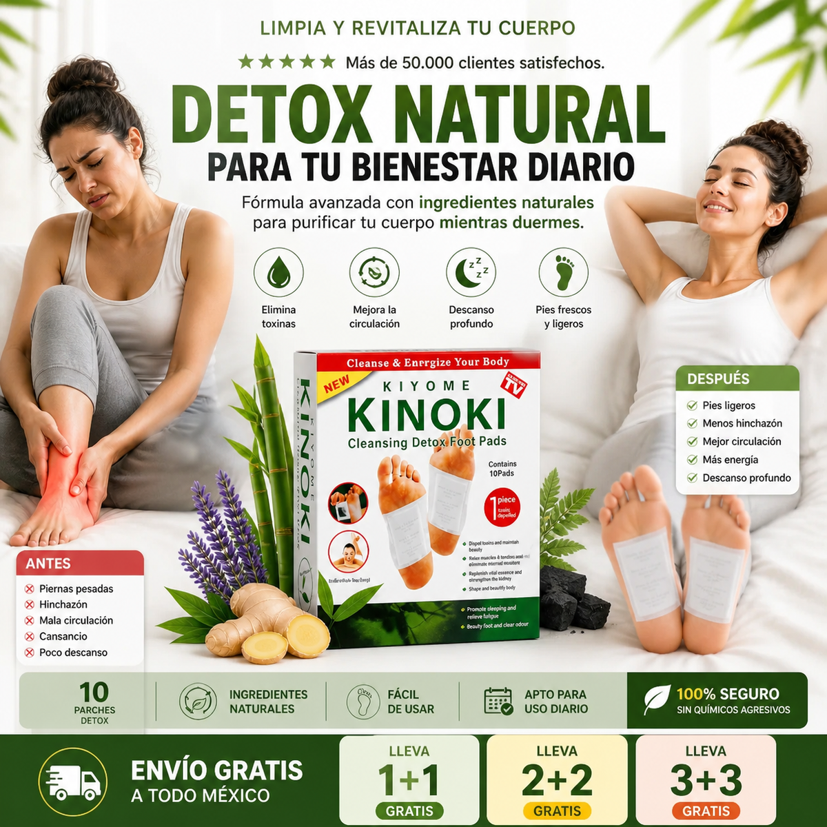 Parches Kinoki | Detox Y Desinflamatorio