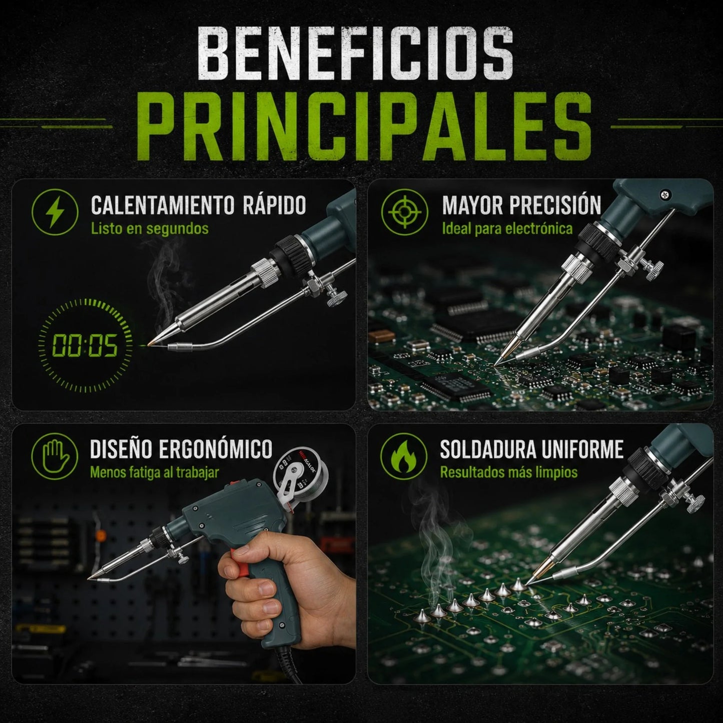 Pistola de Soldadura Automática de Mano (Kit Soldador Gratis🎁)