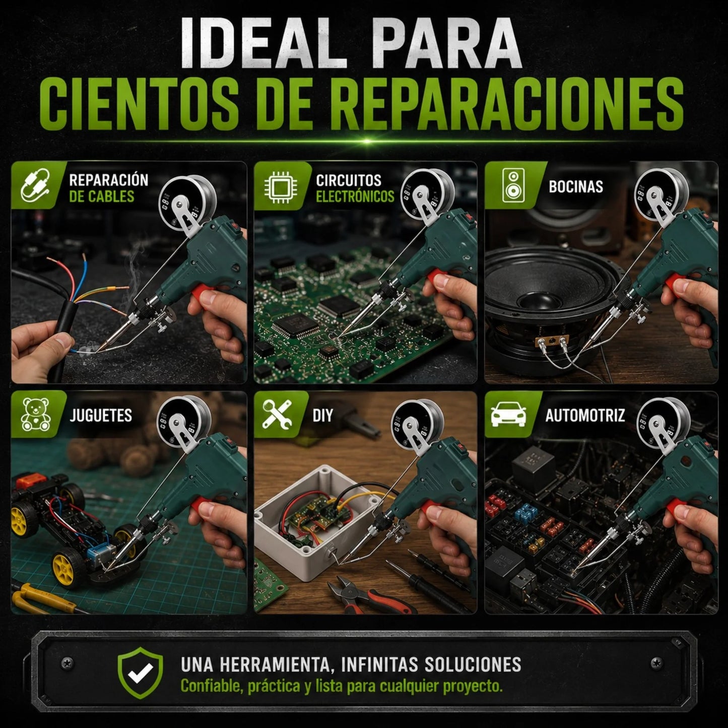 Pistola de Soldadura Automática de Mano (Kit Soldador Gratis🎁)