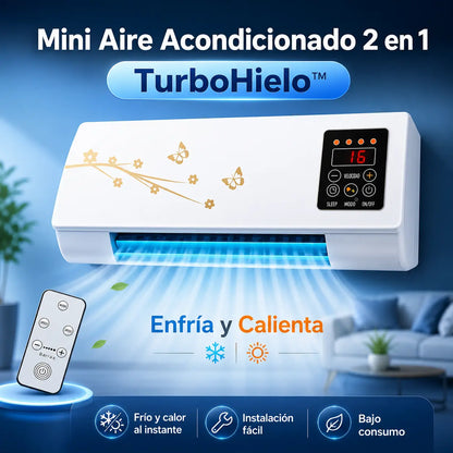 TurboHielo 2 en 1 – Mini Aire Acondicionado y Calefactor Portátil